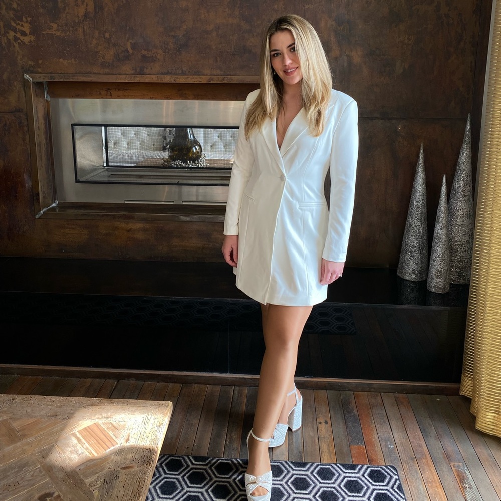 Aidan by Aidan Mattox Tuxedo Blazer Dress
